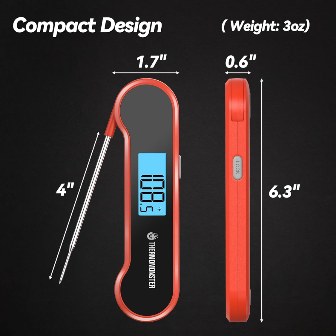 Digital Cooking Thermometer with Instant Read Precision