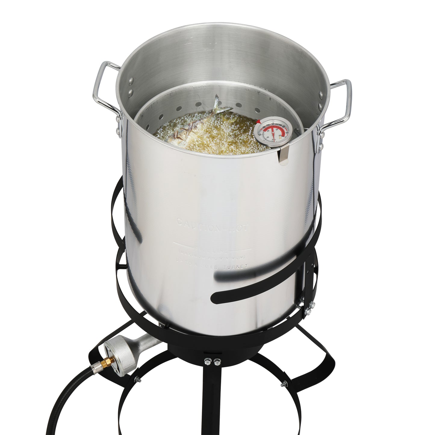 30QT Turkey Fryer & 10QT Fish Pot Set - Outdoor Cooking