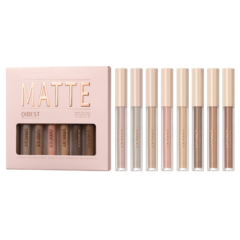 Matte Liquid Eyeshadow Set - Vegan, Waterproof, 8 Shades for Eye Makeup