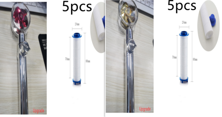 High Pressure Turbo Shower Head with Water Saving Feature & 360° Fan Extension