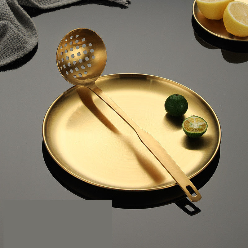 Stainless Steel Gold Plated Cutlery Set with Multiple Styles - Durable Dinnerware