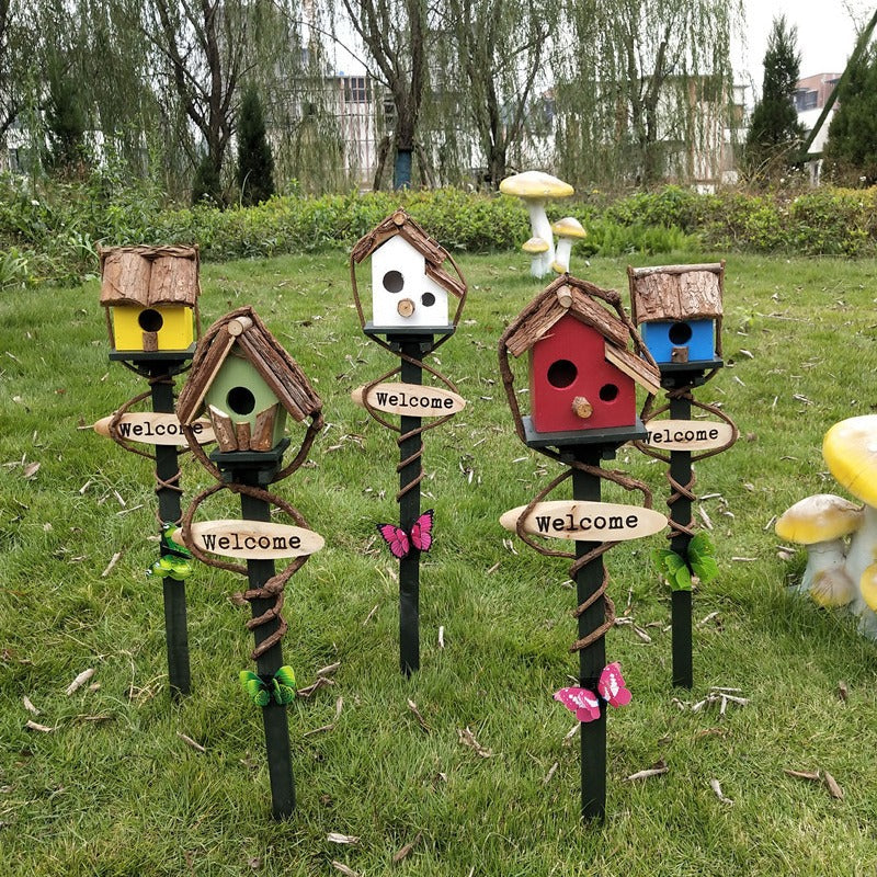 Farmstay Guesthouse Outdoor Courtyard Decoration - Wooden Country Style Yard Decor