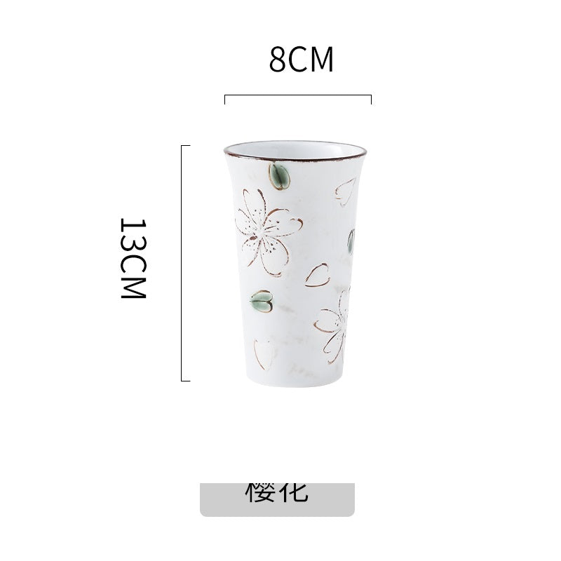 Heat-Resistant Ceramic Tea Cup for Hot Beverages - Household Kitchenware