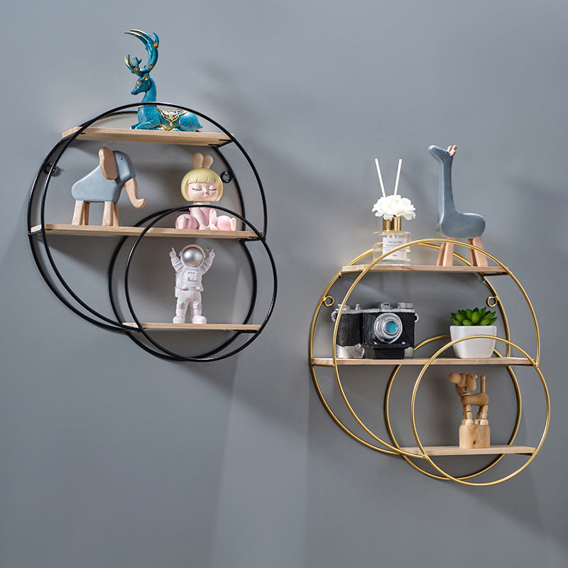 Wall-Mounted Shelving for Living Room Kitchen Storage Nordic Decor
