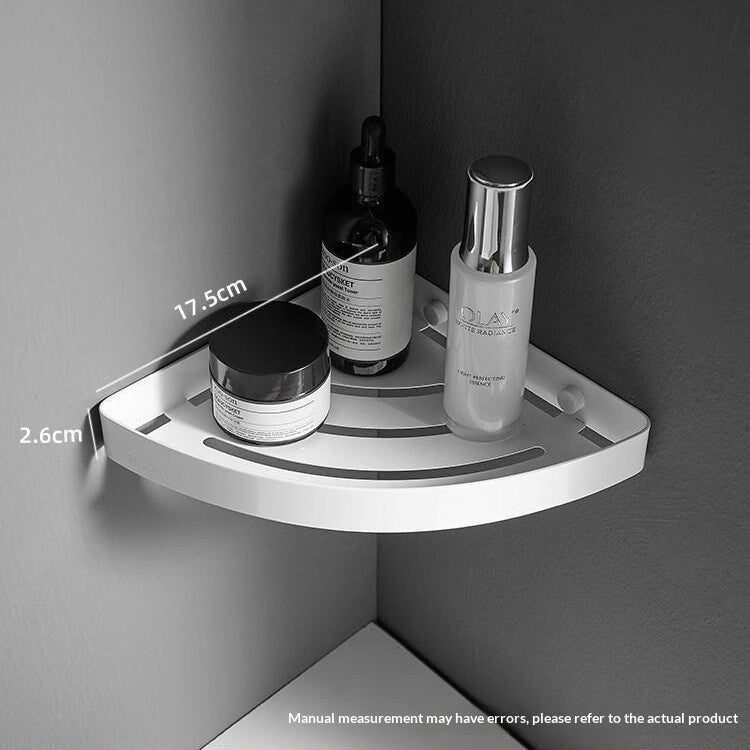 No-Drill Stainless Steel Corner Shelf for Bathroom - Multiple Sizes & Finishes