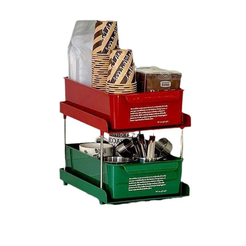 Desktop Drawer Storage Rack for Office & Home Organization - Multi-Layer, 18L Capacity