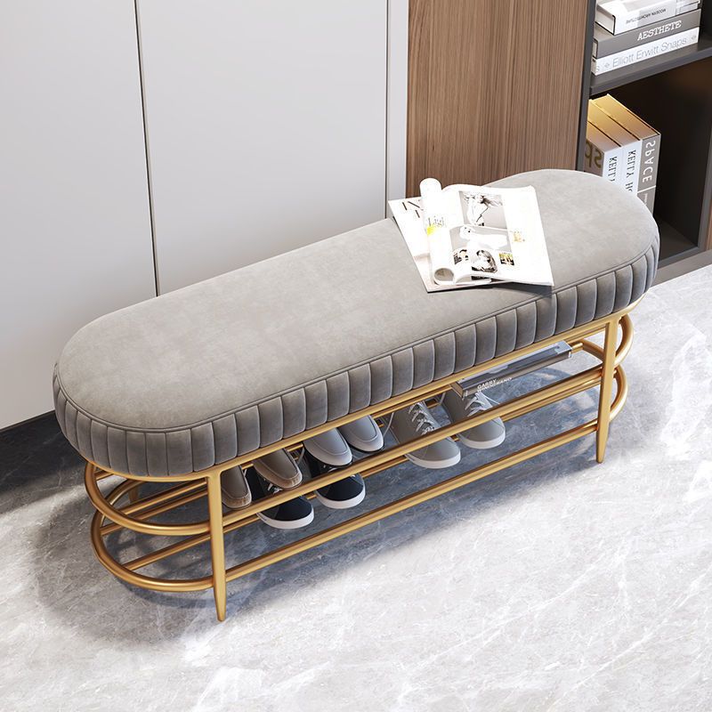 Double-Layer Walk-In Closet Shoe Bench and Rack - Multi-Size & Color Options