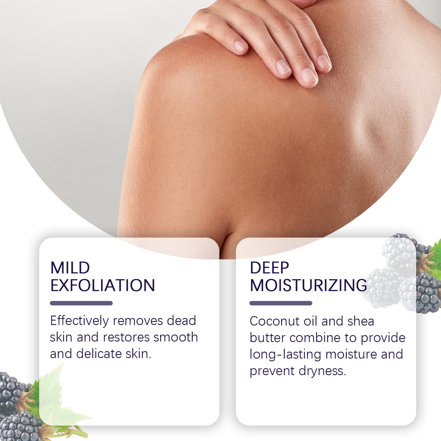 Blackberry Sugar Body Scrub - Exfoliating & Hydrating Skin Treatment
