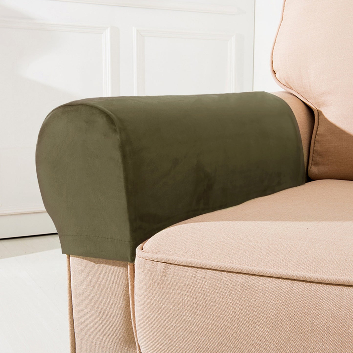Velvet Sofa Hand Rail Cover 2-Piece All-Inclusive Protective Slipcover