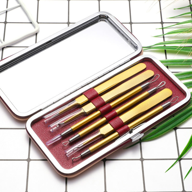 Stainless Steel Acne Remover Pimple Extractor Tool Set - Dual Purpose