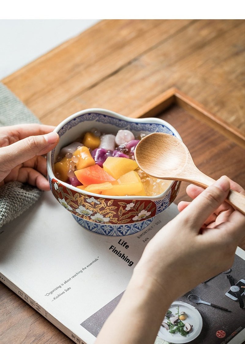 Retro Ceramic Serving Bowl - Modern Simple Style, Multiple Colors