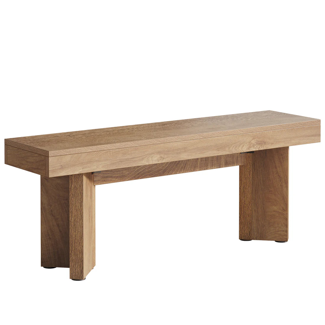 Rustic Brown Dining Bench - Nordic Style Kitchen Seating