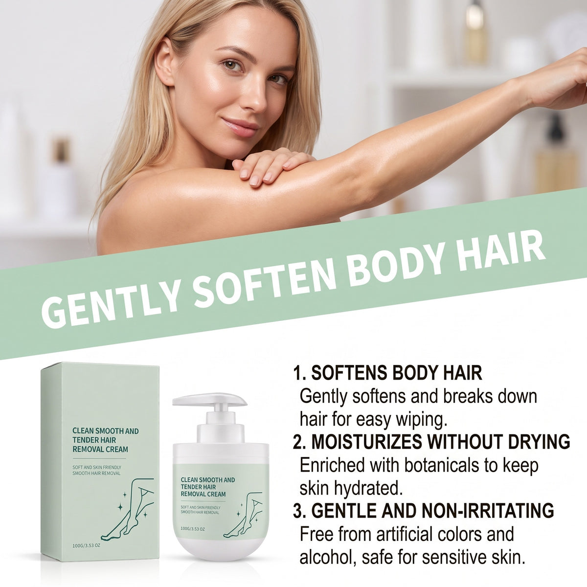 Gentle Moisturizing Depilatory Cream - 100g