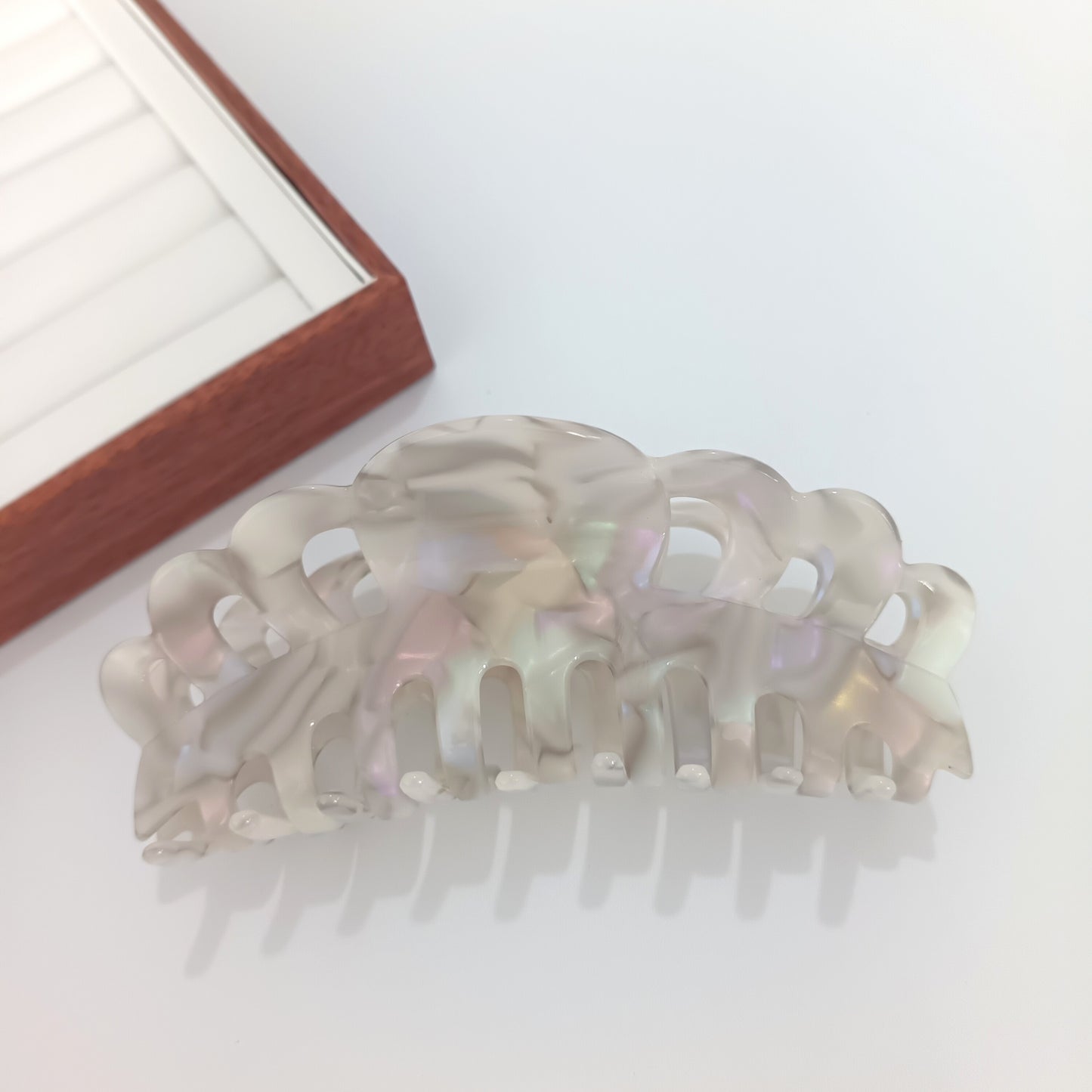 Oversized Crown Hair Barrettes - Handmade Acetate Hair Clips for Women