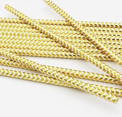 Color Coated Paper Straws - Biodegradable Disposable Drinking Straws for Parties