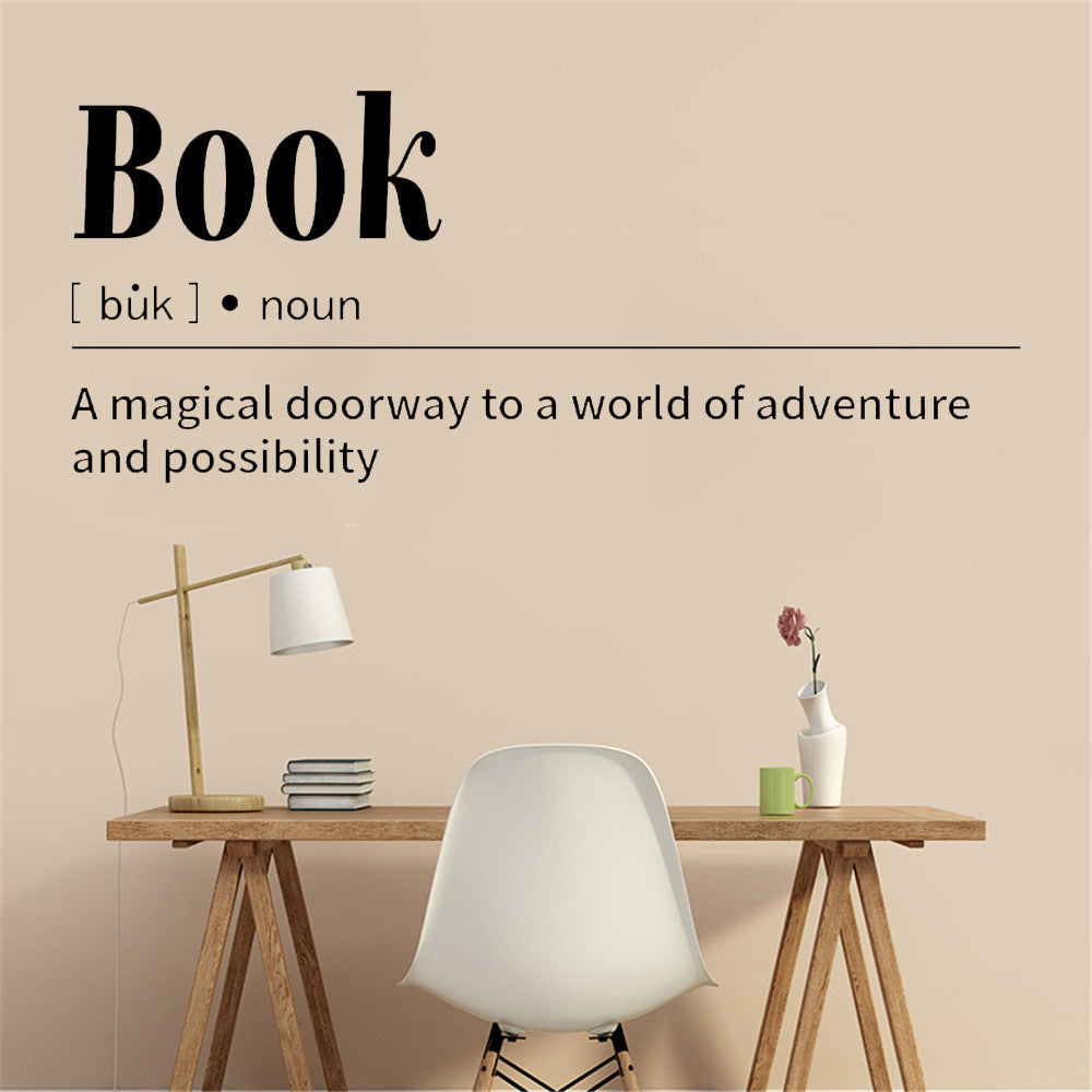 Self-Adhesive Wall Stickers for Study Room Decor - Inspirational Text