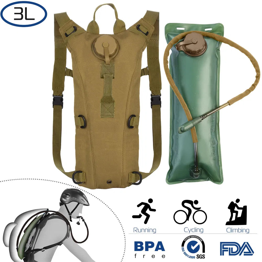 3L Tactical Hydration Pack with Adjustable Straps