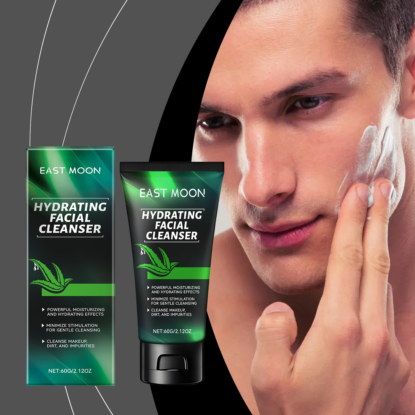 Gentle Moisturizing Facial Cleanser with Aloe Vera Extract