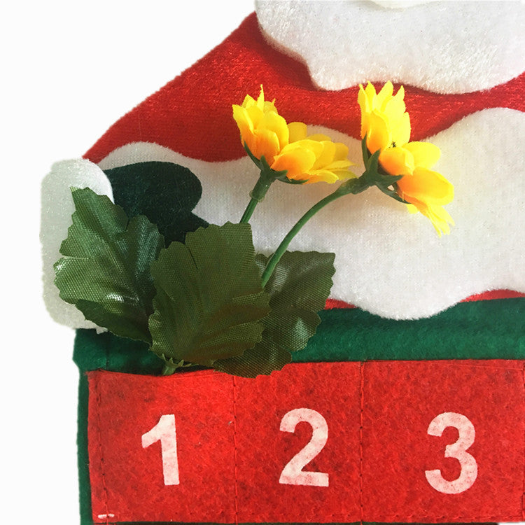 Velvet Christmas Calendar for Elderly | 30x40cm Wall Decor, Festive Gift