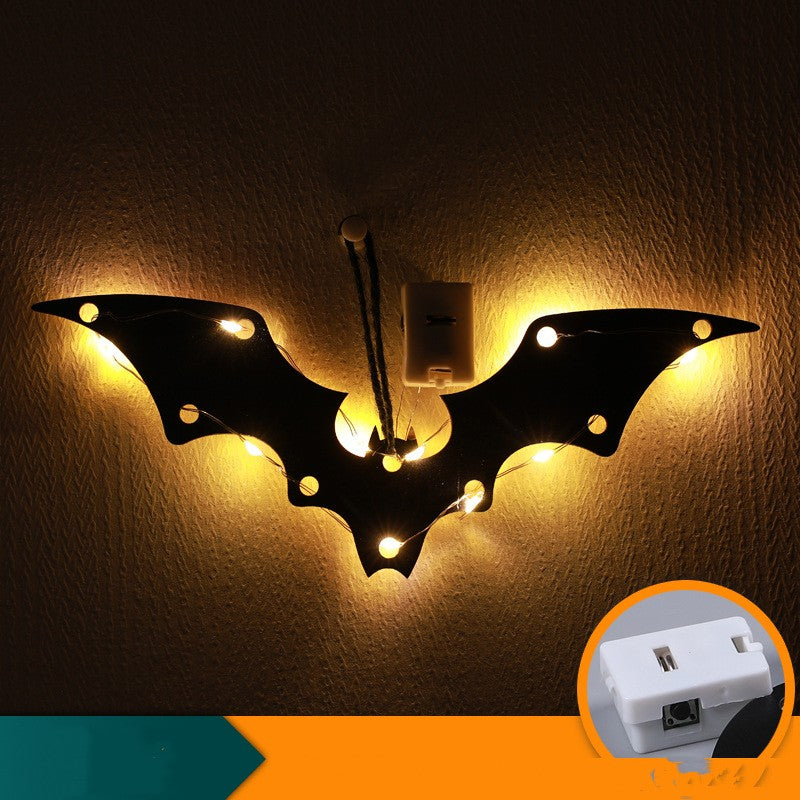 Halloween LED Decorative Lights with Luminescent Spider & Themed Models - Home Decor Lamp
