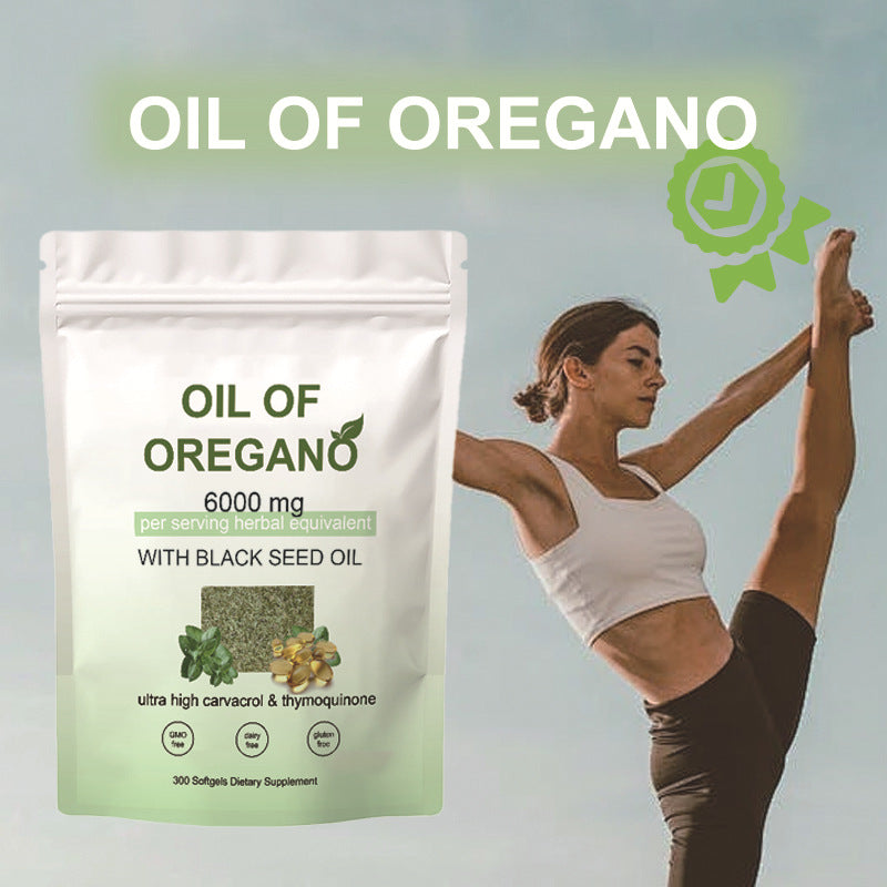 Oregano Oil Softgels - Dietary Supplement for Immune Support - 30, 60, 180 Capsules