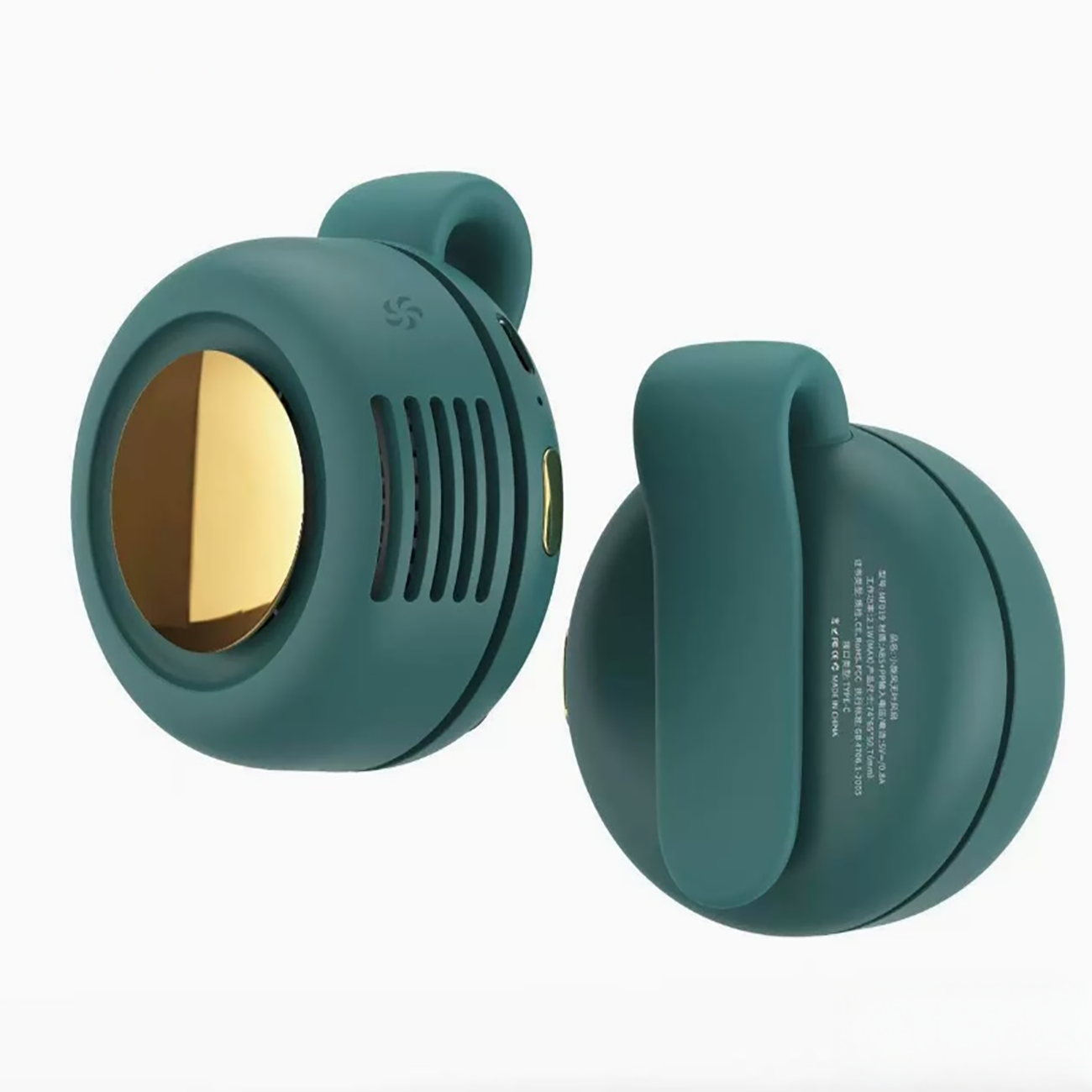 Portable Mini Bladeless Fan with Clip - 360° Adjustable, USB Rechargeable