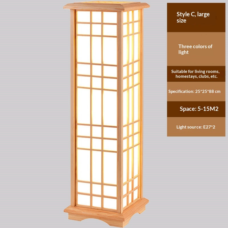 Chinese-Style Bamboo Lamp for Living Room Home Decor