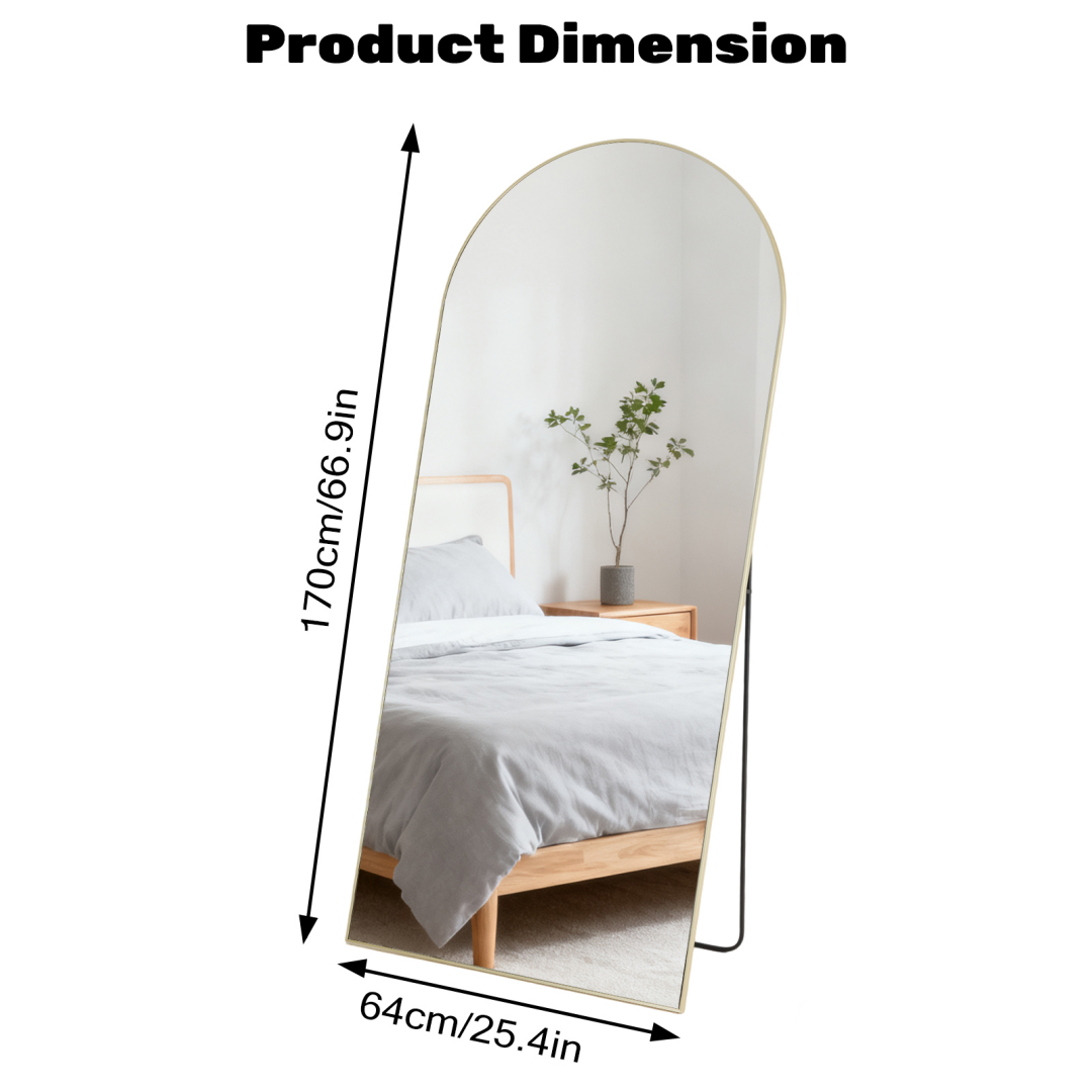 Rectangle Full Length Standing Mirror - Floor Body Mirror for Bedroom