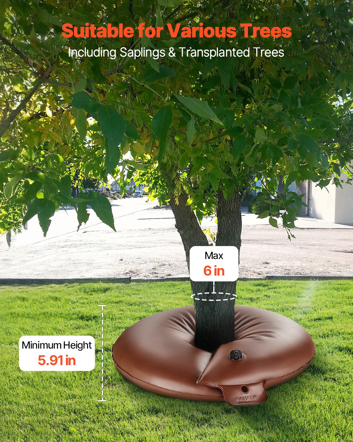 Tree Watering Bags 4 Pack 16 Gallon Slow Release Reusable Drip Irrigation System
