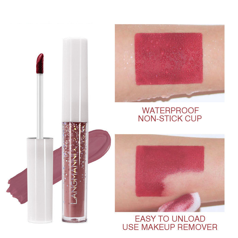 24 Pack Lip Gloss Set - Waterproof Matte Nonstick Lipstick Collection