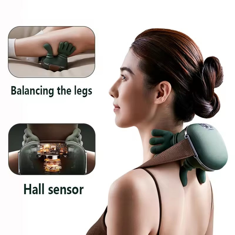 Electric Neck And Shoulder Muscle Massager Wireless Back Kneading