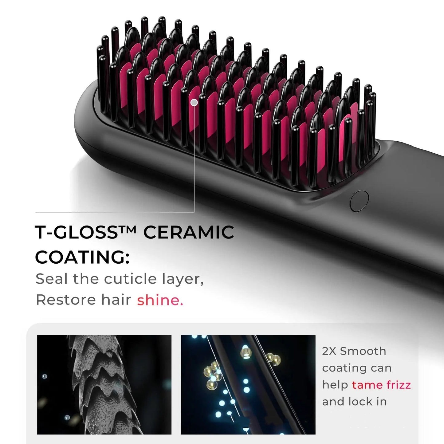 Wireless Mini Hair Straightener 35W Portable Cordless Styling Tool