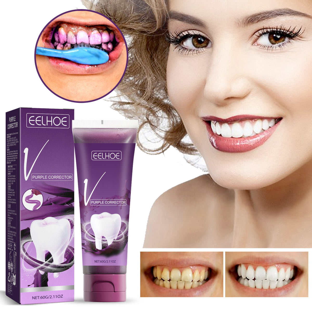 Purple Tone Whitening Toothpaste - 60g