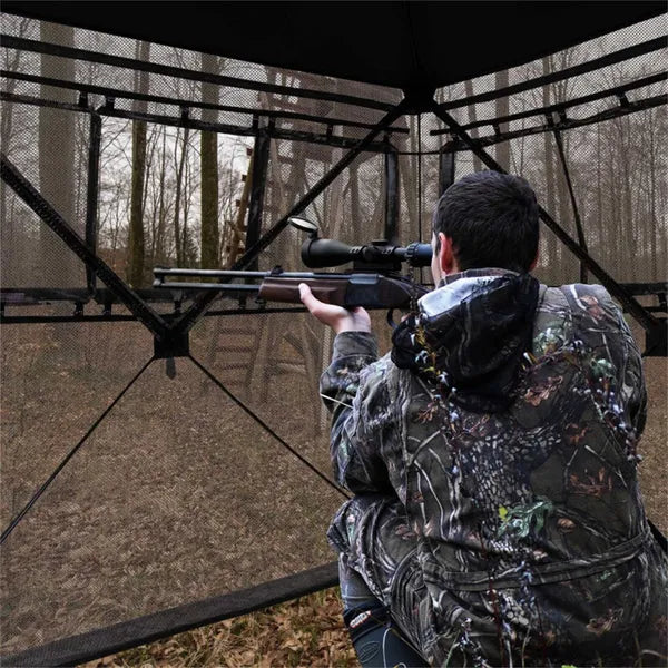 Pop-Up Hunting Tent with 270° View - Waterproof Camouflage