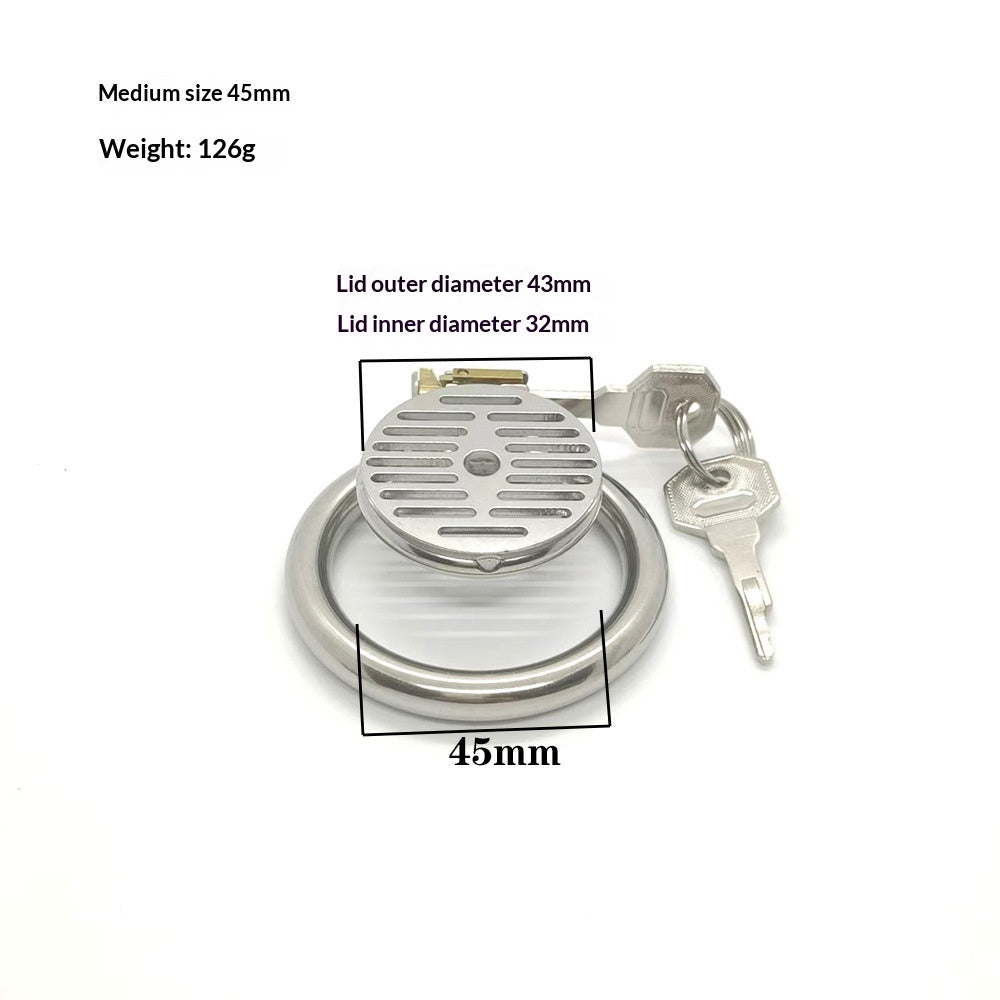 Stainless Steel Bondage Lock for Adult Wellness - Multiple Sizes