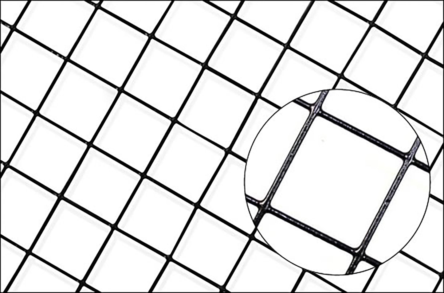 Black Hardware Cloth 5 Ft X 1 00 Ft, 19 Gauge 2 Inch PVC Vinyl Coated