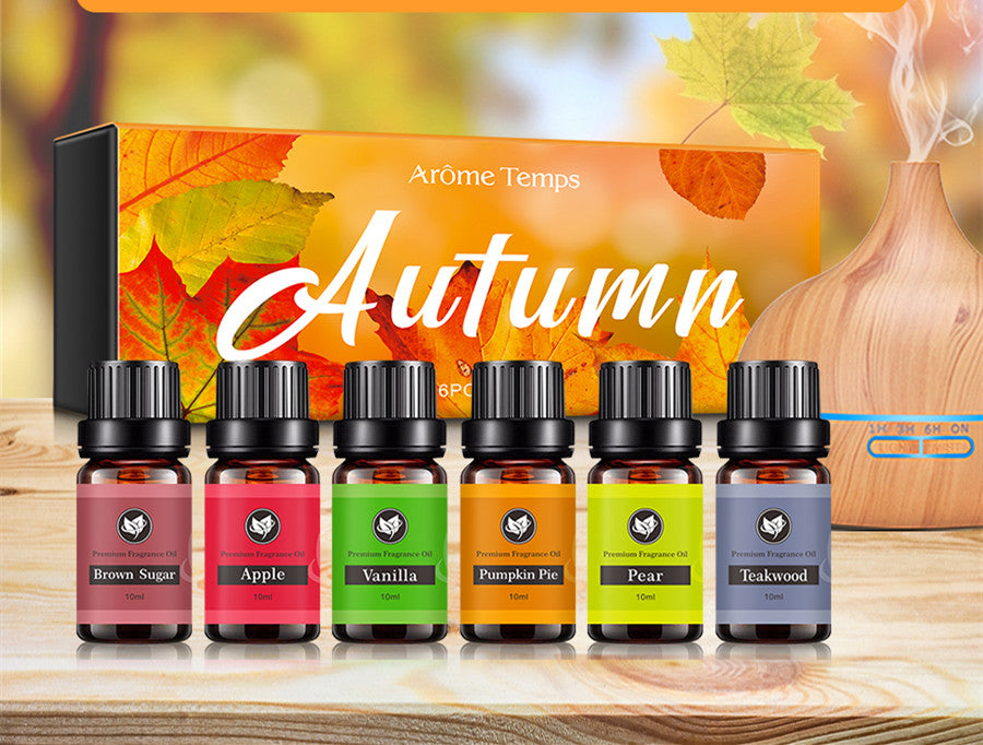 Essential Oil Set - 6 Oils, 60ml, Soothing & Purifying Aromatherapy