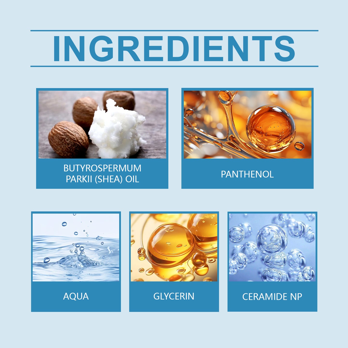 Moisturizing Body Cream with Panthenol & Ceramide for Dry Skin - 100g