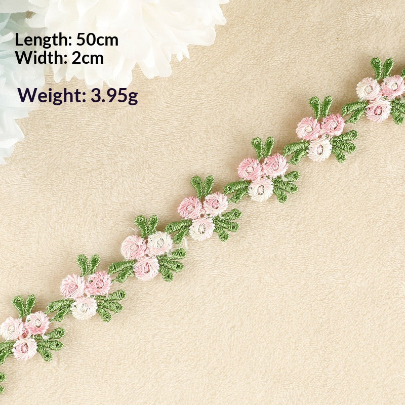 Water-Soluble Embroidered Ribbon & Fabric Patches for DIY Garments