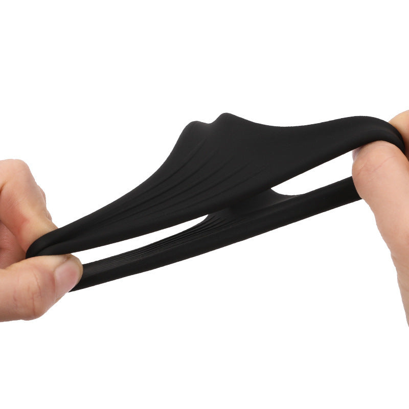 Elastic Silicone Rubber Toy for Adult Wellness - Black, 1PC