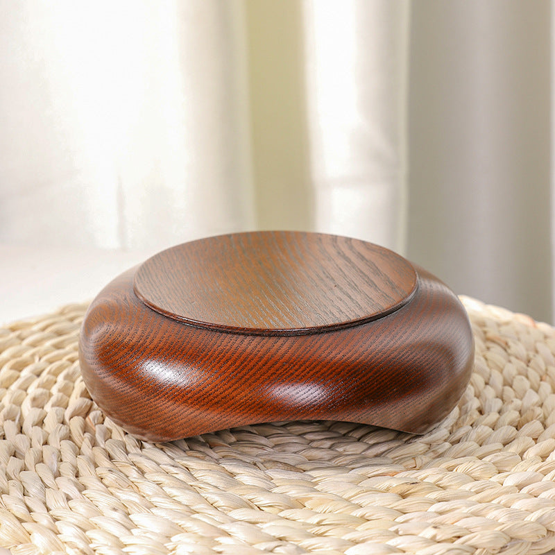 Wooden Cat Food Bowl - Sour Jujube Wood Large Capacity & Stylish Design