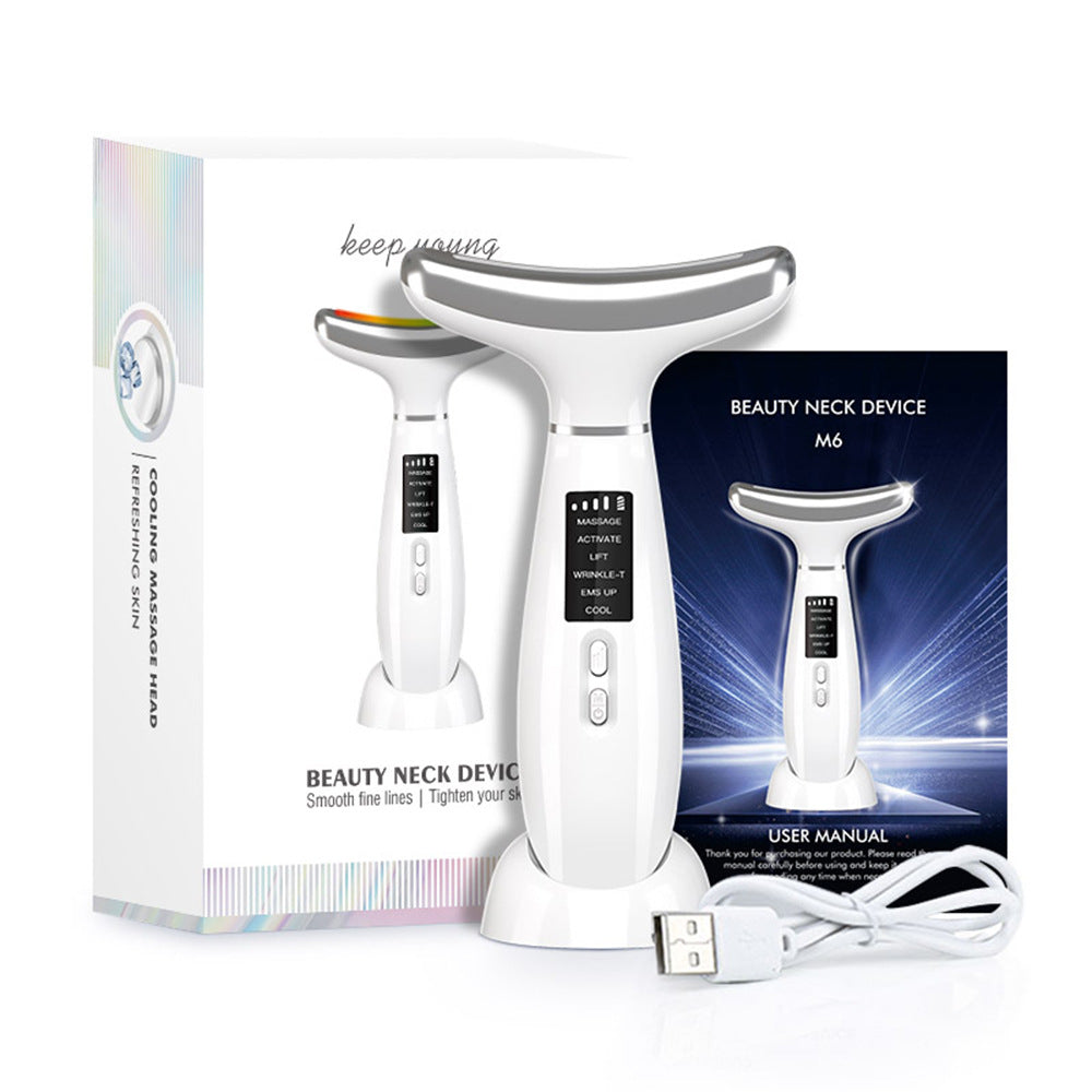 Ice Compress Neck Massager with Color Light - Rejuvenation & Lifting