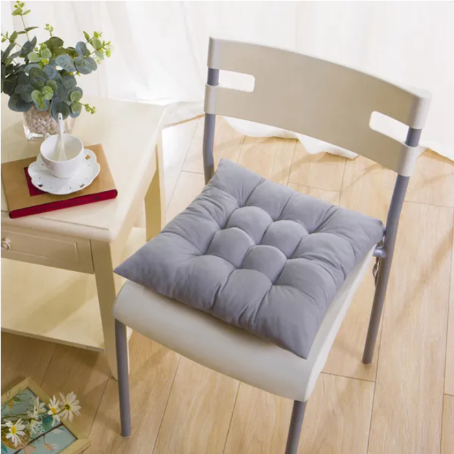 4-Pack Soft Tie-On Chair Cushion Pads for Comfort