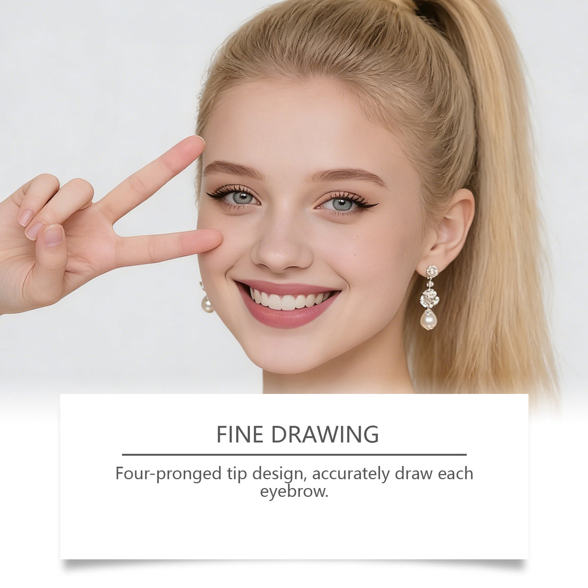 3D Eyebrow Pencil & Setting Gel - Easy-to-Use Makeup Kit, 2.5ml