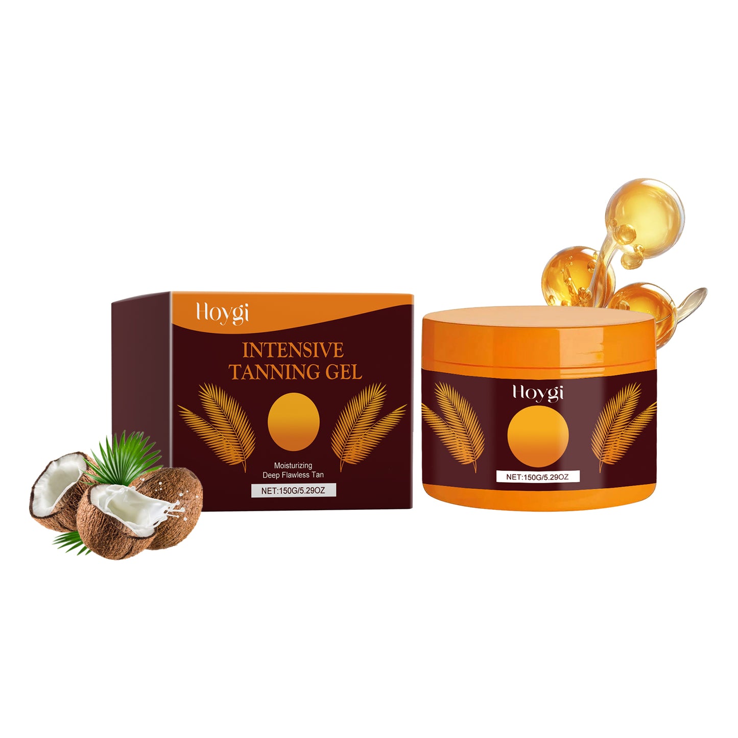 Intensive Tanning Gel with Carrot & Coconut Oil - 150ml Moisturizing Formula
