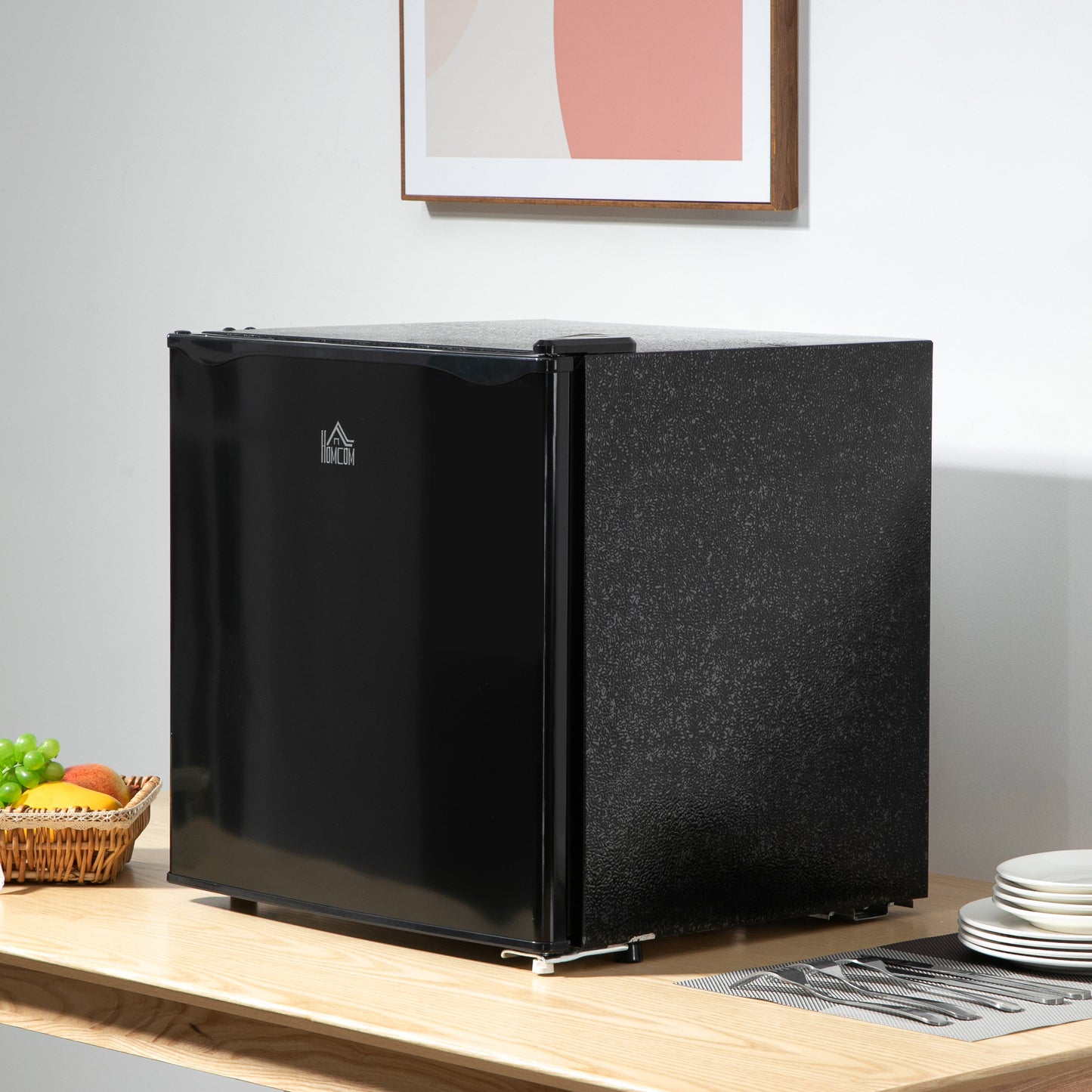 Mini Countertop Freezer 1.1 Cu Ft Compact Upright with Reversible Door Black