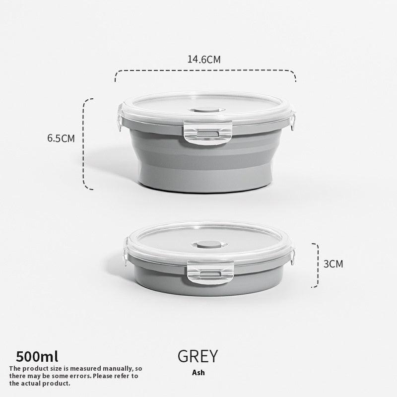 Outdoor Silicone Folding Lunch Box Set - Reusable Food Storage Container