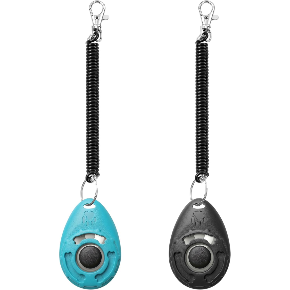 Dog Training Clicker with Wrist Strap & Keyring for Puppy & Pet Training
