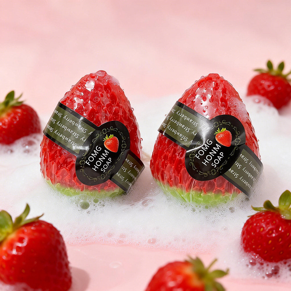 Strawberry Fruit Soap Bar 130g
