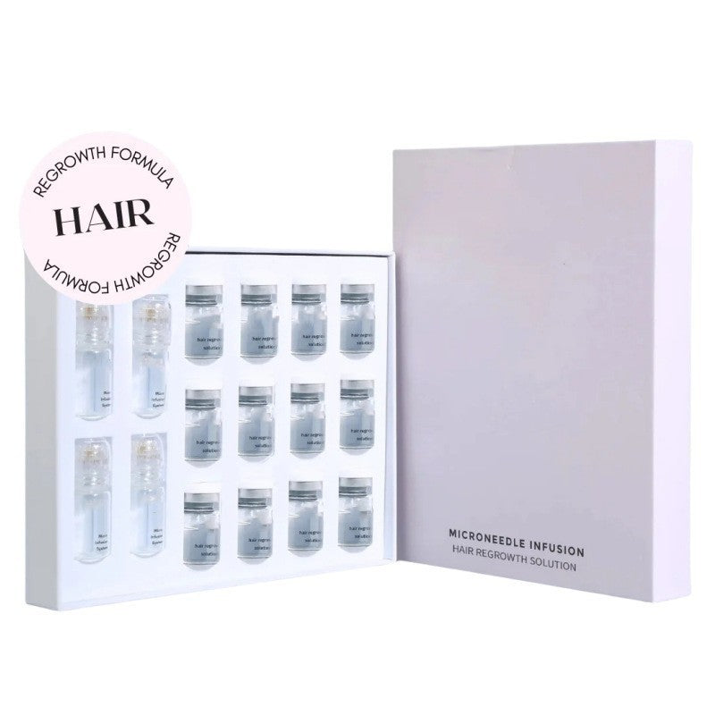 Hair Growth Serum with Microneedle Roller - 12 x 5ml